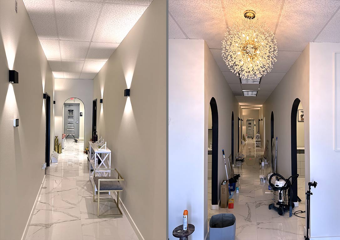 Salon lighting