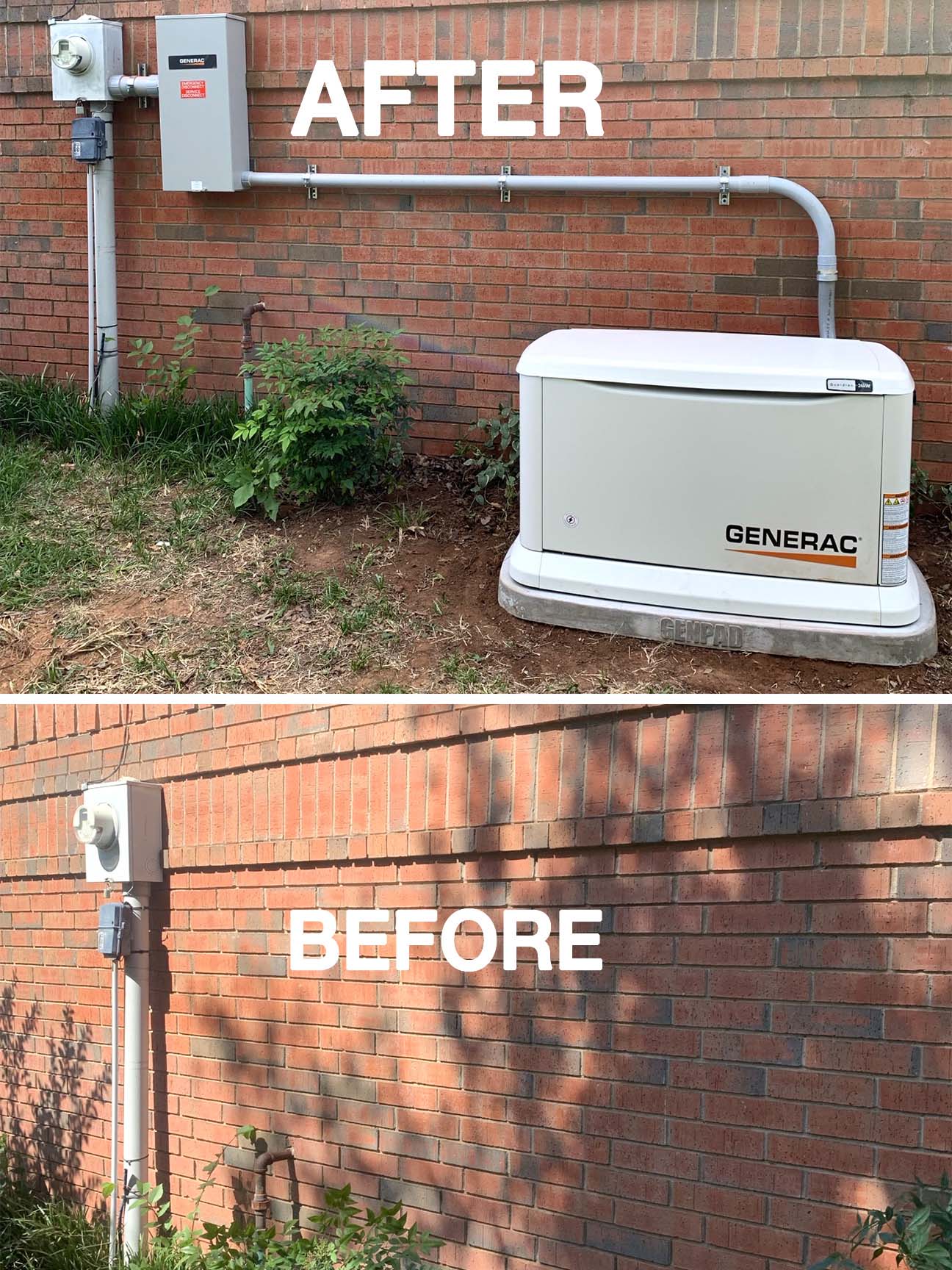 Generac before and after