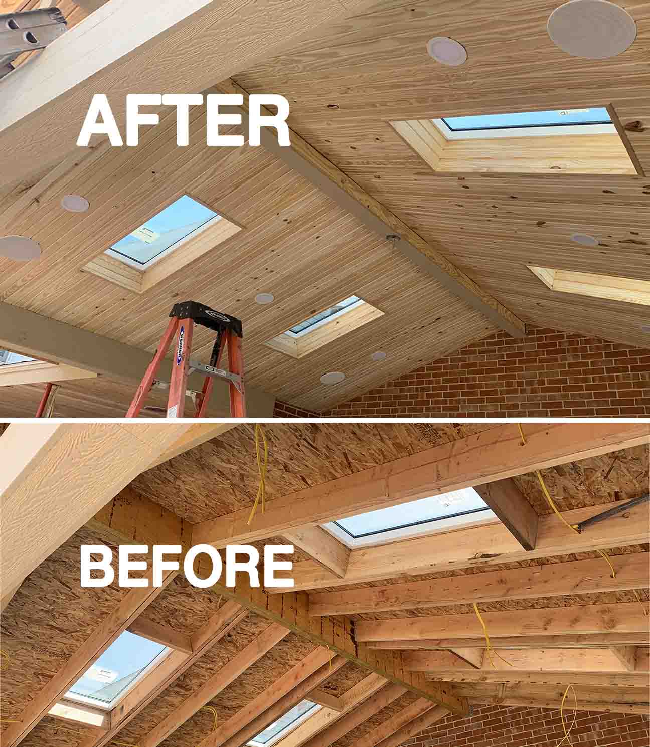 Ceiling lighting install