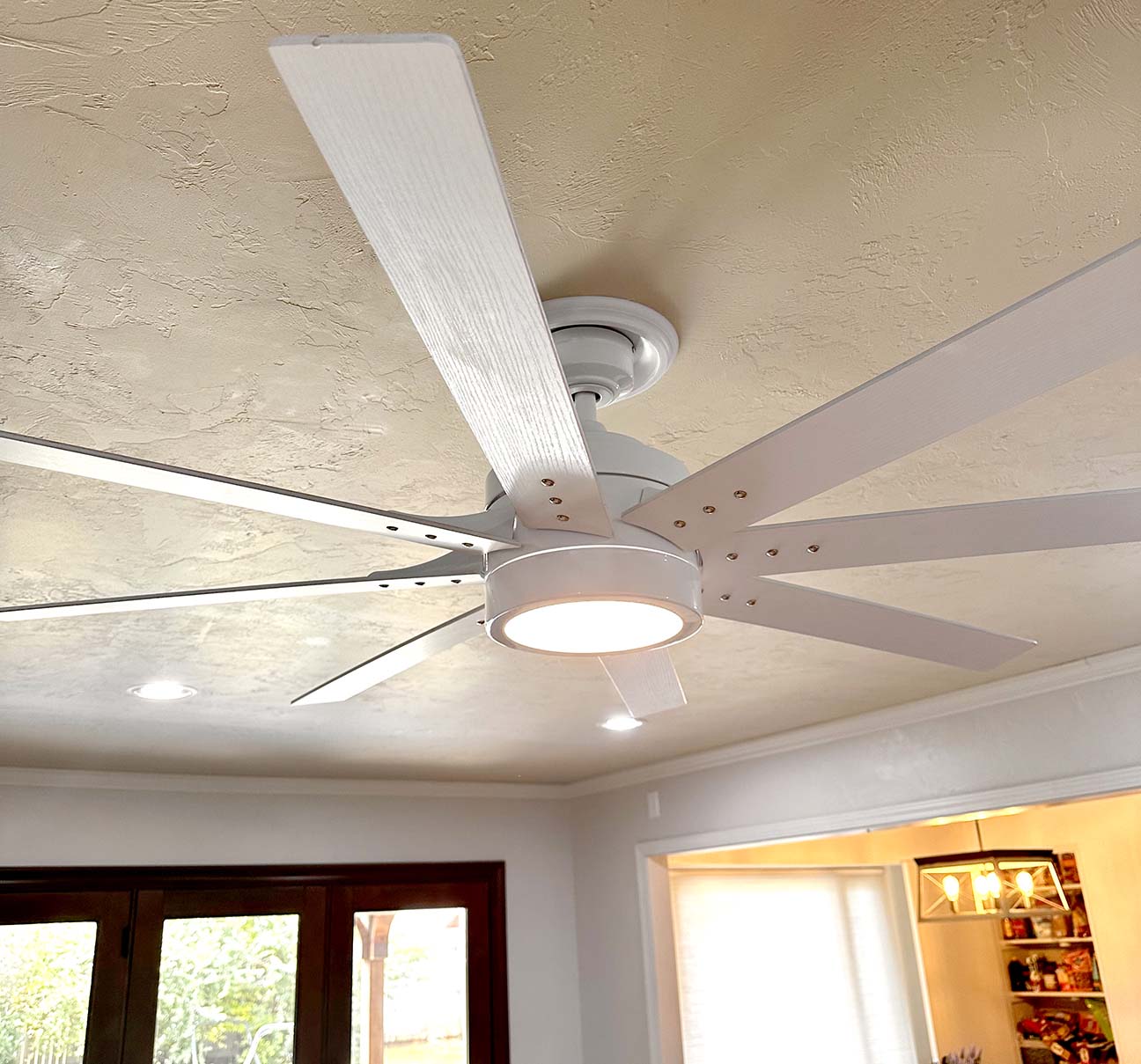 Residential ceiling fan installation